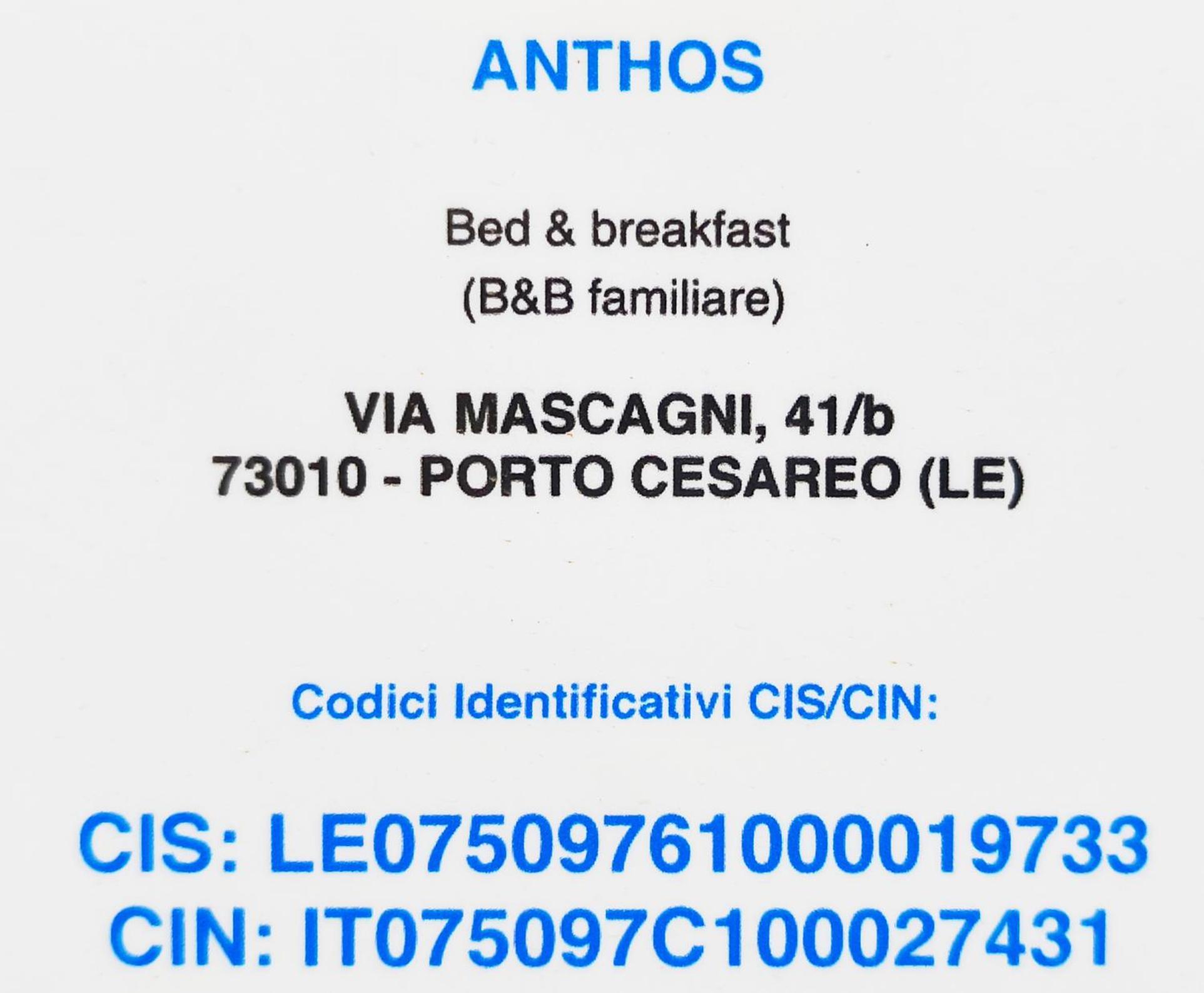 Bed Anthos Porto Cesareo Bed and Breakfast Buitenkant foto